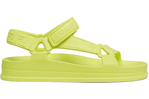 fendi sandals yellow